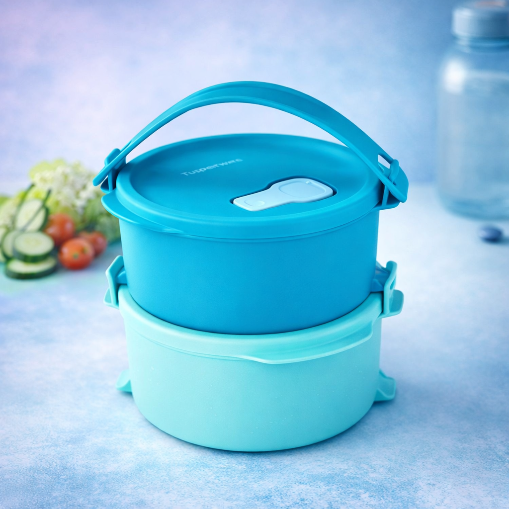 Polytupper Kerek Ételhordó (2×550ml)