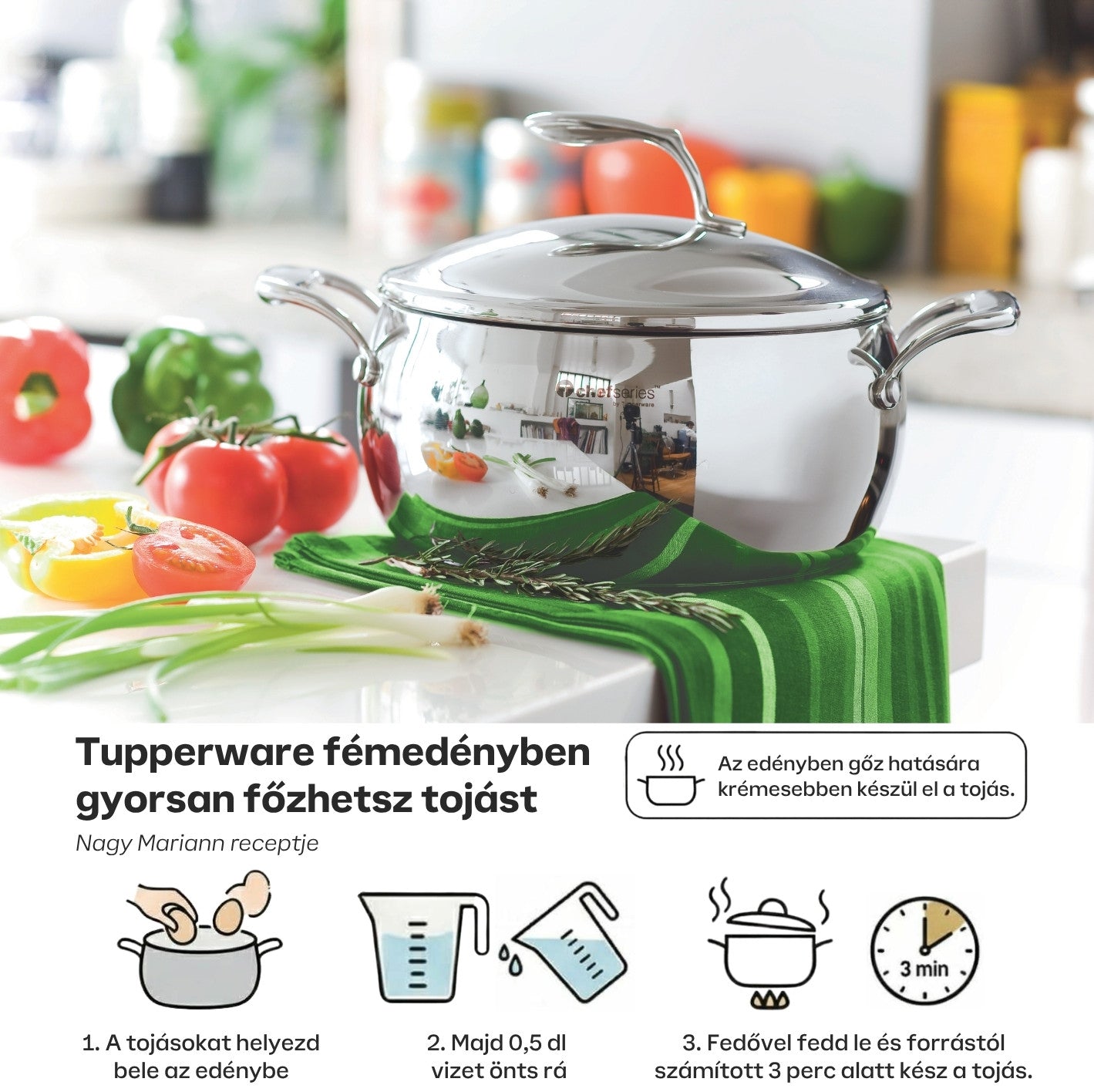 Mesterszakács Füles Főzőedény 5,7L (fedővel)