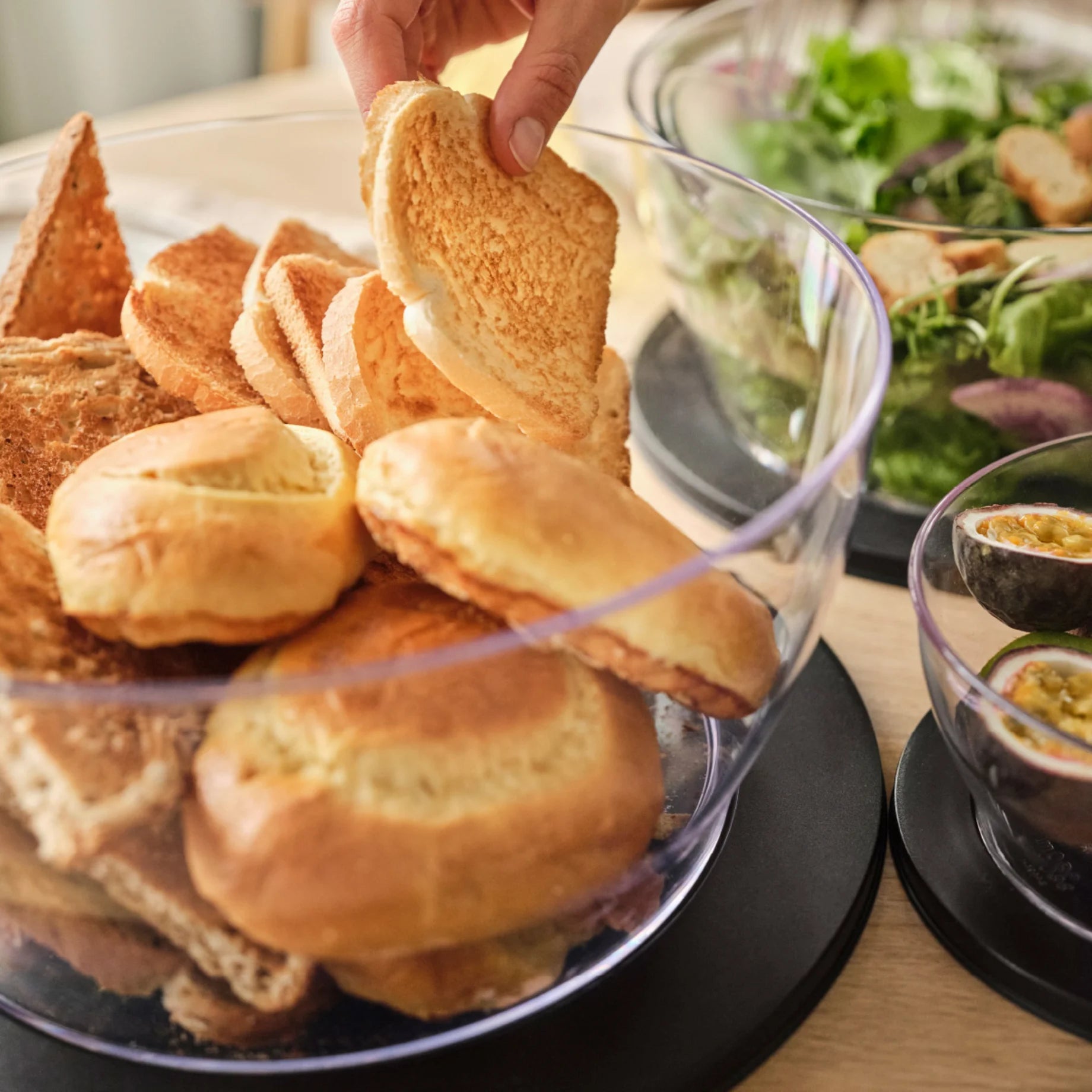 Öko+ Átlátszó Tál 6L