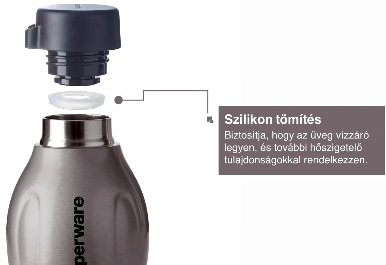 Öko-palack 550ml Roséarany (csavaros kupakkal)