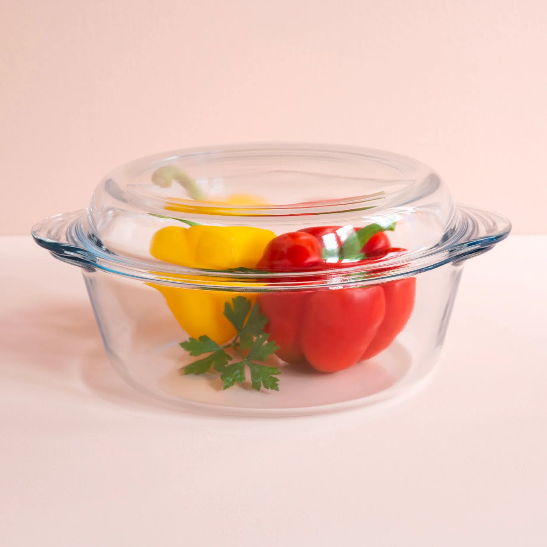 Prémium Üveg Kerek Főzőedény