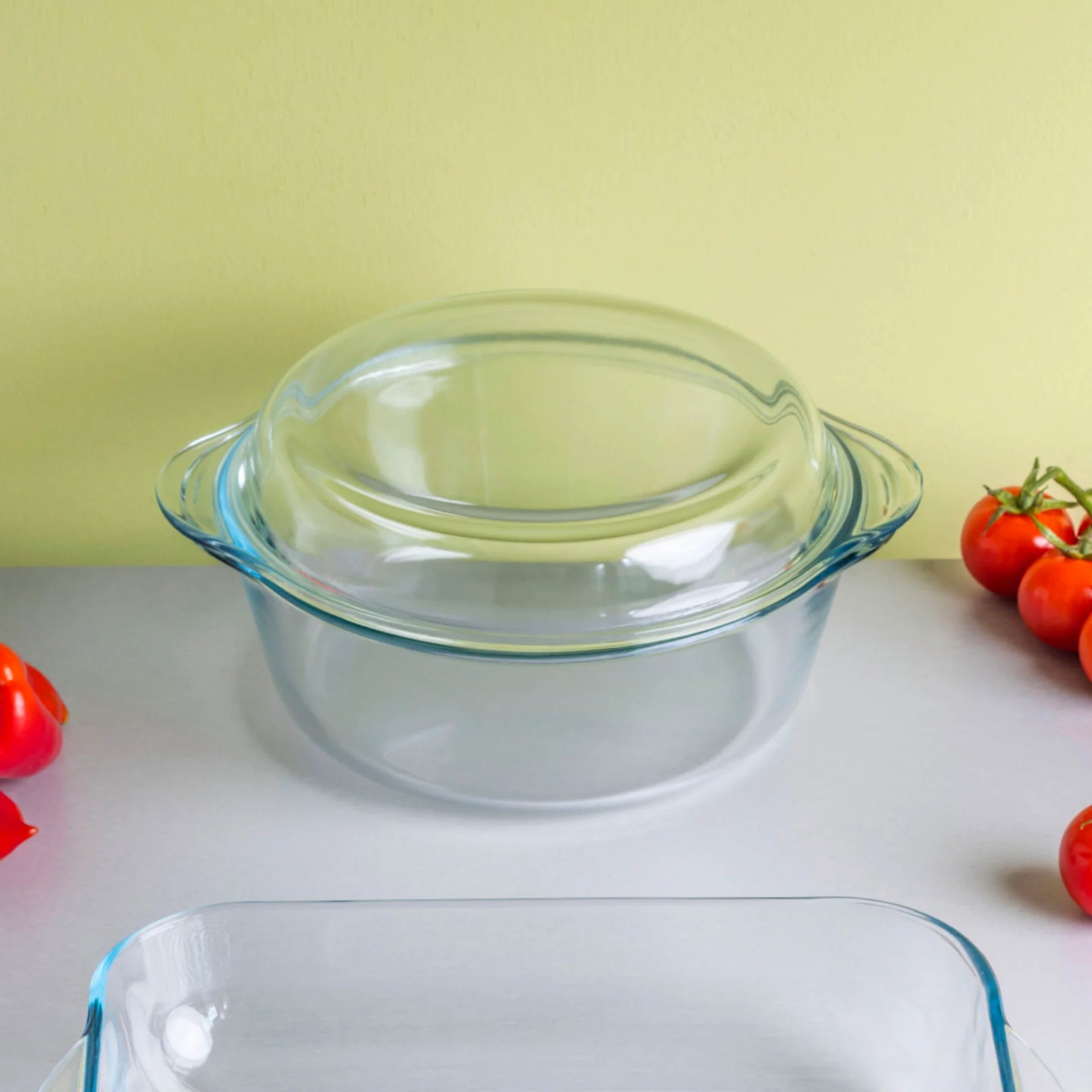 Prémium Üveg Kerek Főzőedény