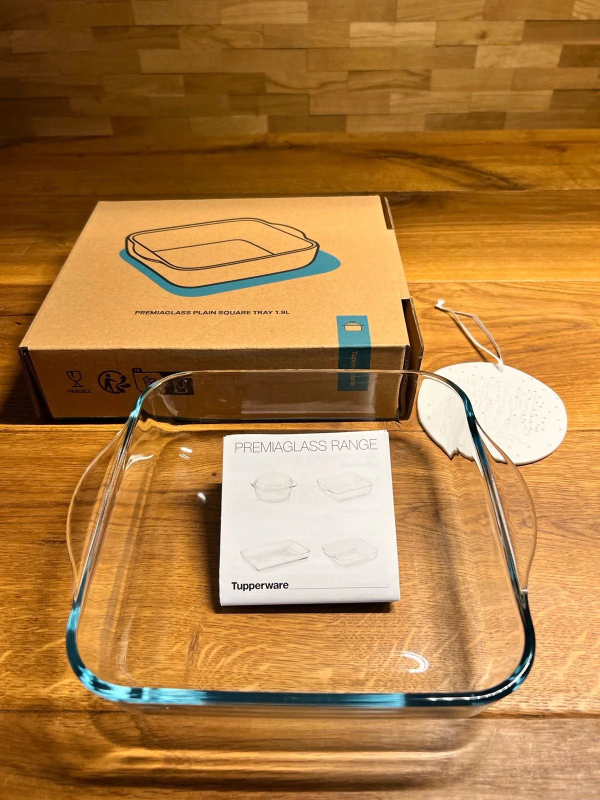 Prémium Üvegtál Szögletes